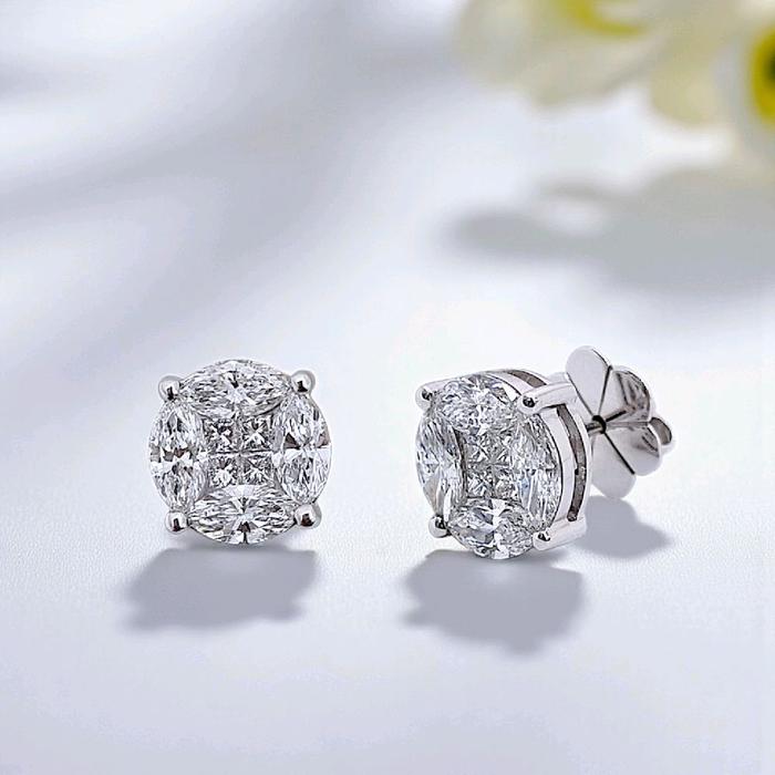 Esperansa Diamond Earring 18K / Anting Berlian Esperansa 18K / Diamond Jewelry 1AB4300PGK-HT