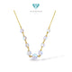 Crystal Beaded Gold Necklace 18K / Kalung Emas Manik-manik Kristal 18K / 44KMS9WP