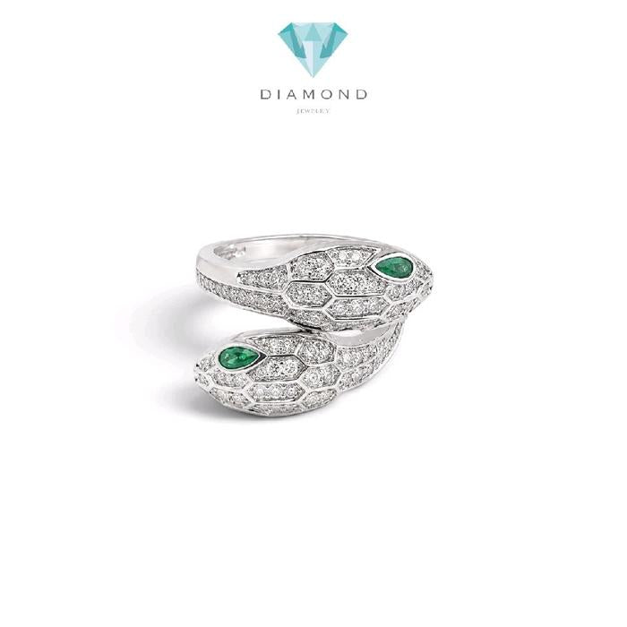 Serpenti With Emerald Diamond Ring 18K / Cincin Serpenti dengan emerald diamond 18K / Diamond Jewelry / GR0050957