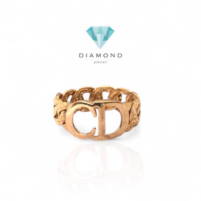 Cincin Emas Model Huruf CD