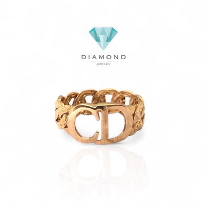 Cincin Emas Model Huruf CD