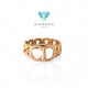 Cincin Emas Model Huruf CD