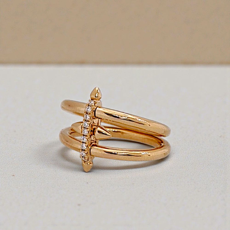 Titan Diamond Ring 18K / Cincin Berlian Titan 18K / Diamond Jewelry 405CBD12000RY - HT