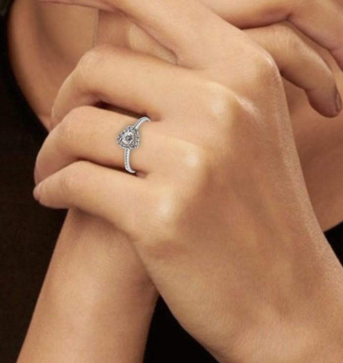 Diamond heart ring- Cincin Berlian - 01050539 - Diamond Jewelry