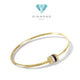 Quatre classic diamond 18k bangle bouch-Diamond Jeweley