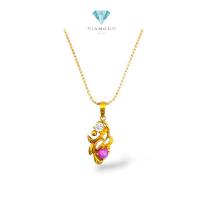 Malabar Pearl Pendants 23K / Liontin Mutiara Malabar 23K / Diamond Jewelry / 186LMSWP2
