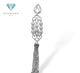Triad floating diamond pendant 18k white gold-Diamond Jewelry