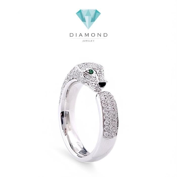 Diamond Ring Panther crt Diamond Ring 18K / Diamond Jewelry-HT Berlian Perhiasan Jewellery Emas-81CBD138000AB-HT