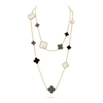Magic Clover 16 Motif 18K Gold-Diamond Jewelry-53KBD295000AB-HT