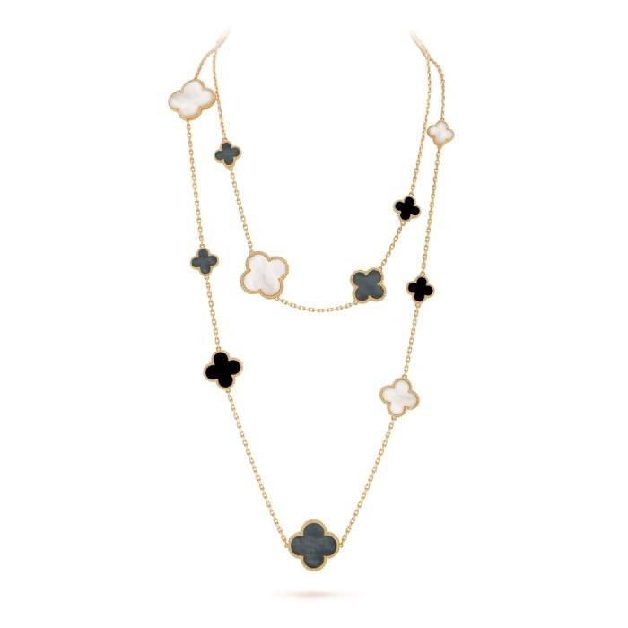 Magic Clover 16 Motif 18K Gold-Diamond Jewelry-53KBD295000AB-HT