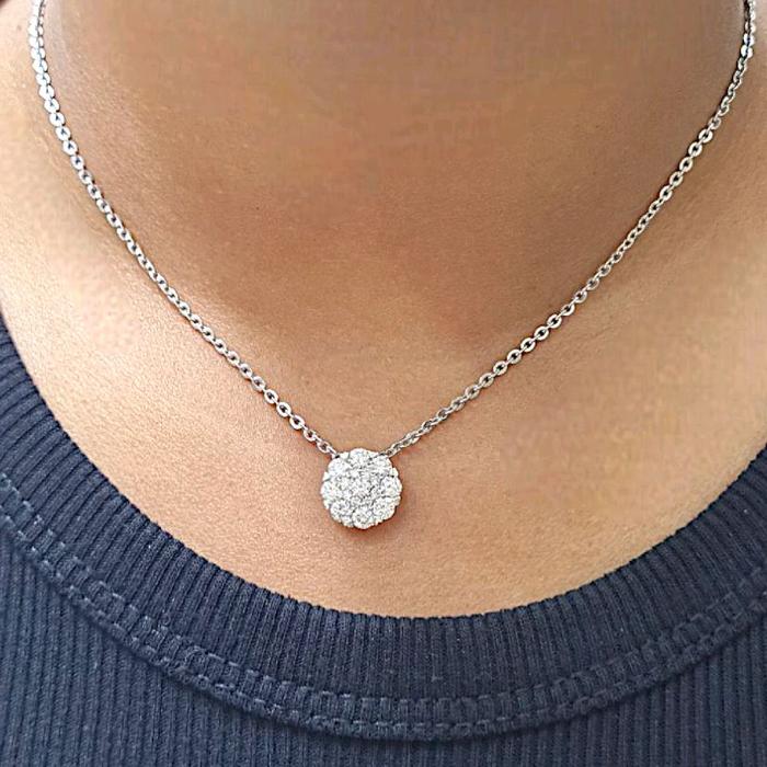 Liontin Round Diamond 18K / Diamond Jewelry