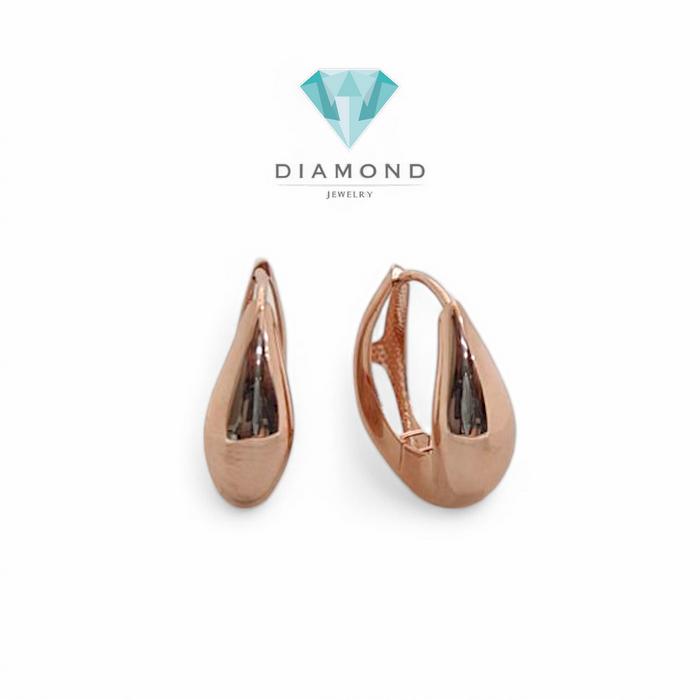 Anting Mas bottega klip Rose Gold 750K-Diamond Jewelry