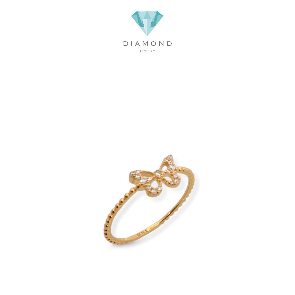 Butterfly Gold Rings 16K / Cincin Emas Kupu-Kupu 16K / Diamond Jewelry / 439CMSO97LS