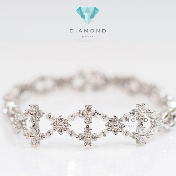 Diamond Bangle - Gelang Berlian - Diamond Jewelry - White 03030416