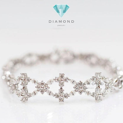 Diamond Bangle - Gelang Berlian - Diamond Jewelry - White 03030416