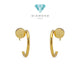 Nail Small Earring 18K / Anting Paku Kecil 18K / Diamond Jewelry 96ABD48500AB-96ABD48500AB-HT