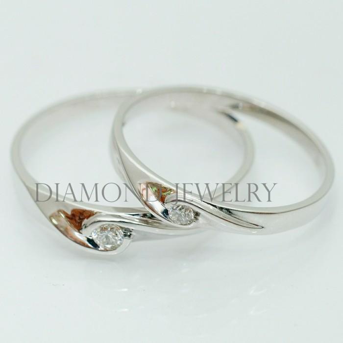 Cincin Kawin/Wedding Ring - Diamond Jewelry Two Tone 01020818/01020819