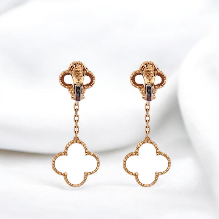 MOP Magic Alhambra Earrings / Diamond Jewelry