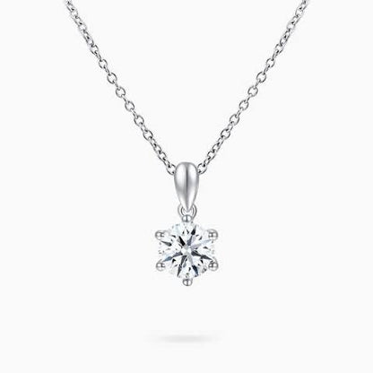 Pendant necklace kristal solitaire 18 K gold Diamond Jewelry