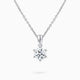 Pendant necklace kristal solitaire 18 K gold Diamond Jewelry