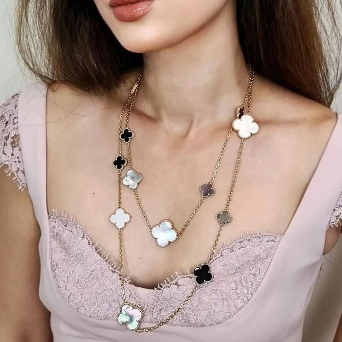 Magic Clover 16 Motif 18K Gold-Diamond Jewelry-53KBD295000AB-HT