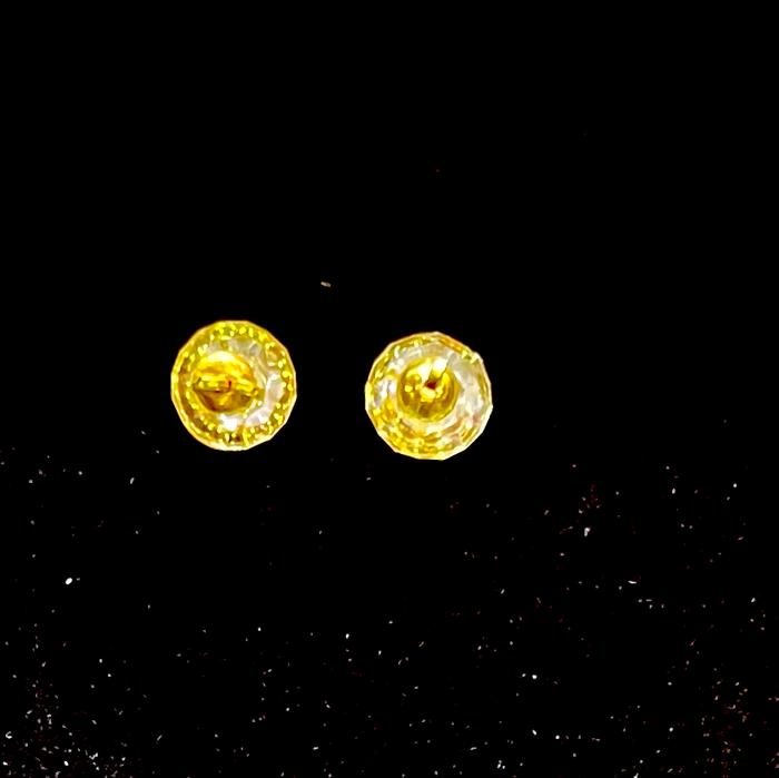 Gold earring 23K Diamond Jewelry give away