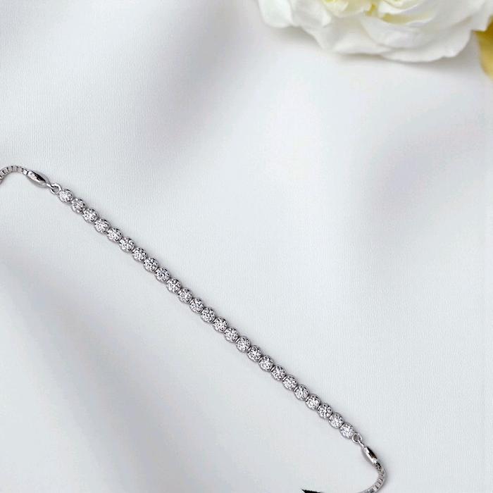 Tennis Diamond drawstring bracelet 18K / Gelang Serut Tennis Berlian 18K / Diamond Jewelry 392GB1000LS-HT