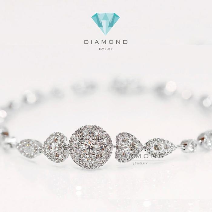 Diamond Bracelet - Gelang Berlian - Diamond Jewelry - White 03030421