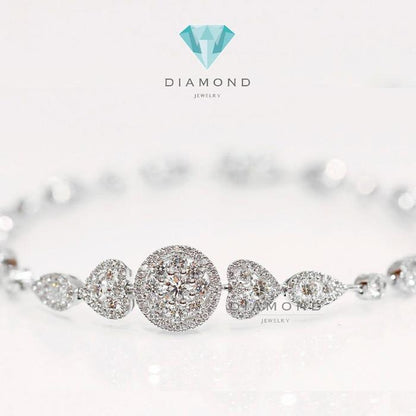 Diamond Bracelet - Gelang Berlian - Diamond Jewelry - White 03030421