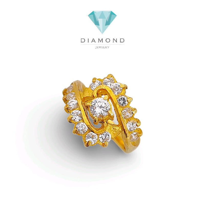 Double Listring Gold Ring 23K / Cincin Emas Double Listring 23K / 105CMSWP6