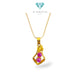 Duo Malabar Ruby Pendants 23K / Liontin Malabar Ruby Duo 23K / Diamond Jewelry / 215LMSWP3