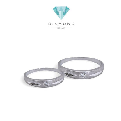 Wedding Ring Solitaire 18K / Cincin Nikah Solitaire 18K / Diamond Jewelry 1CBNKH3420WPLS -2CBNKH3002WPLS