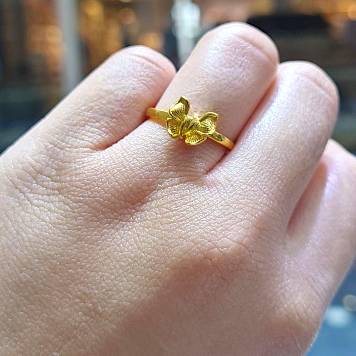 Cincin Mas Butterfly 24K-Diamond Jewelry