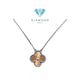 Kalung Vintage Holiday Clover Rose Gold & White Gold 18K-Diamond Jewelry-387KBD8500RY-HT