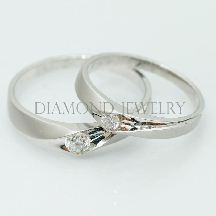 Cincin Kawin/Wedding Ring - Diamond Jewelry Two Tone 01020764/01020765