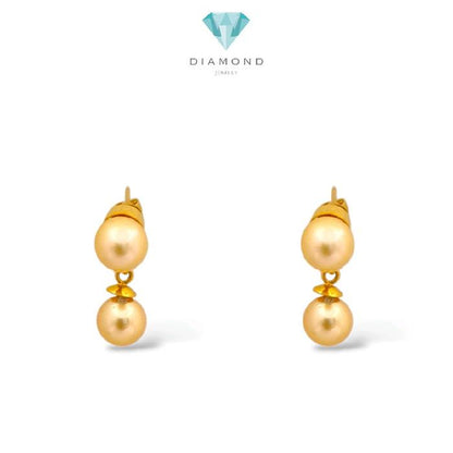 Gols Pearl Earrings 23K / Anting Mutiara Emas 23K / Diamond Jewelry / 23AM7WP