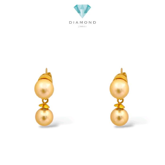 Gols Pearl Earrings 23K / Anting Mutiara Emas 23K / Diamond Jewelry / 23AM7WP