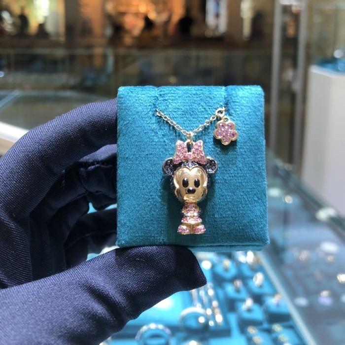 Kalung Liontin mickey mouse Berlian 18K/ Minnie mouse diamond necklace 18k-Diamond Jewelry