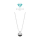 White gold and Black onyx possesion Necklace 18K white gold diamond