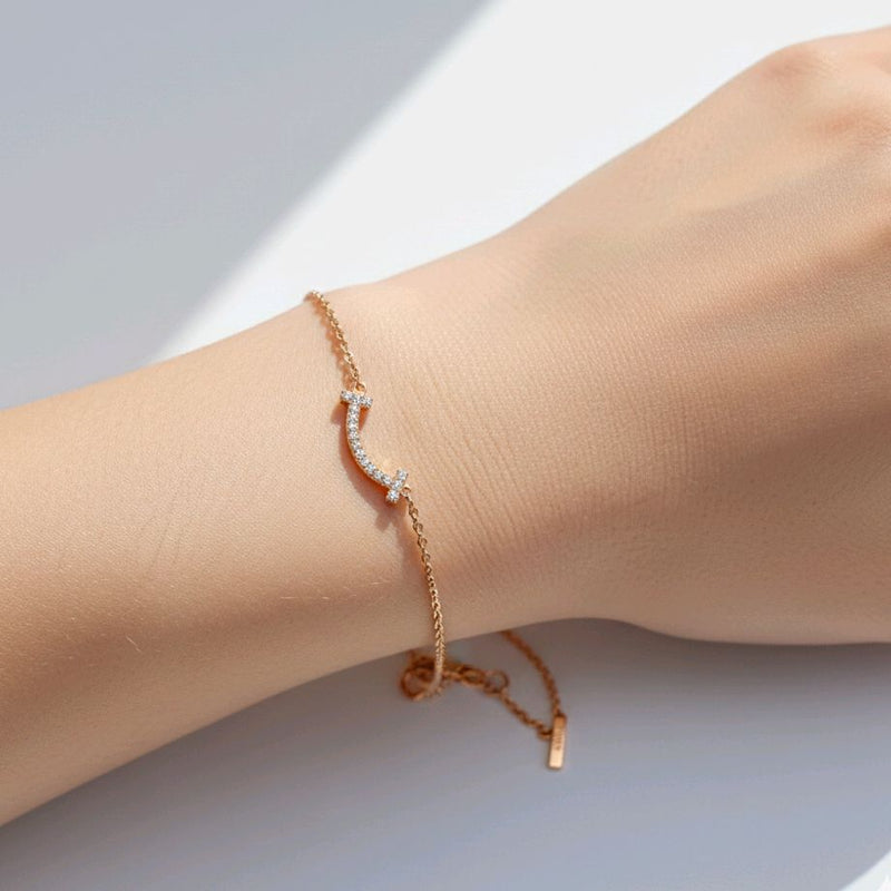 Smile Diamond Bracelet 18K / Gelang Berlian Seyum 18K / Diamond Jewelry 154GBD26000AB - HT