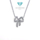 Tape Necklace / Diamond Jewelry 416KMS239LS