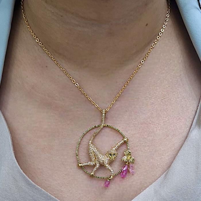 Liontin Mas Monkey 18k/ Liontin mas monkey -Diamond Jewelry