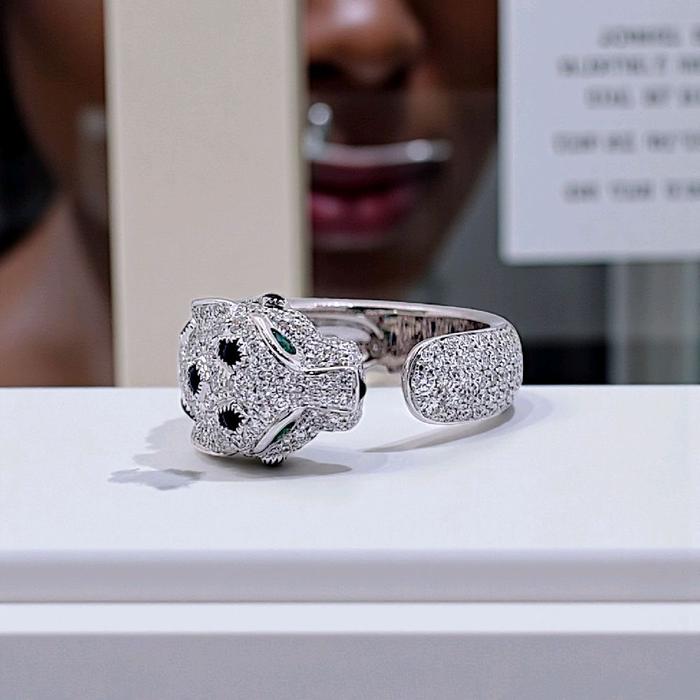 Panthere Full Diamond Ring 18K / Cincin Panthere Full Berlian 18K / Diamond Jewelry 98CBD298000AB-HT