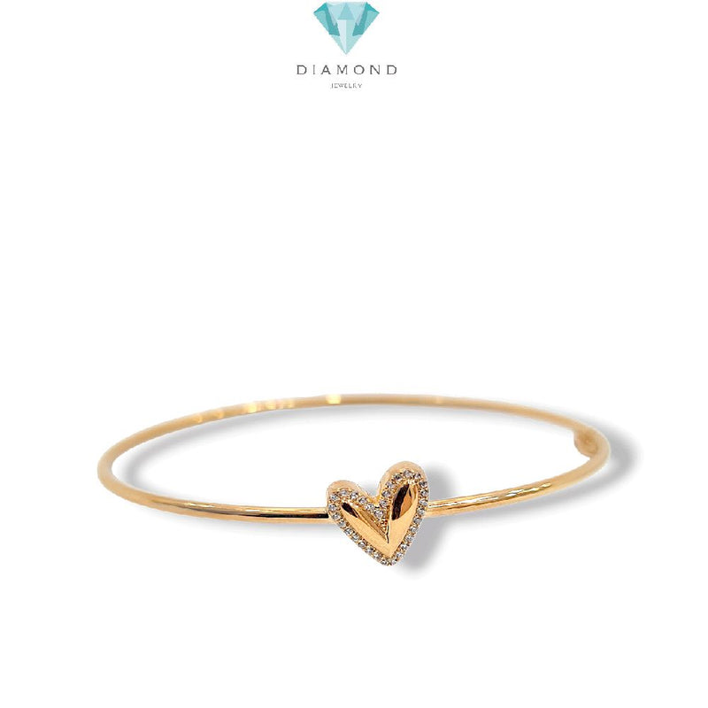 Heart Gold Bracelets 16K / Gelang Hati Emas 16K / Diamond Jewelry / 479GMS333LS