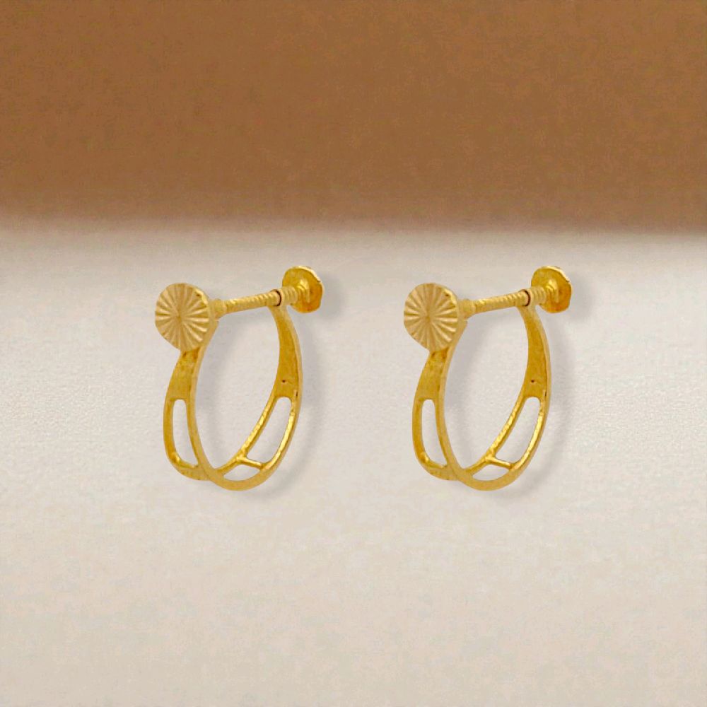 Hoop Gold Earring 23K / Anting Emas Hoop 23K / 328AMSWP1