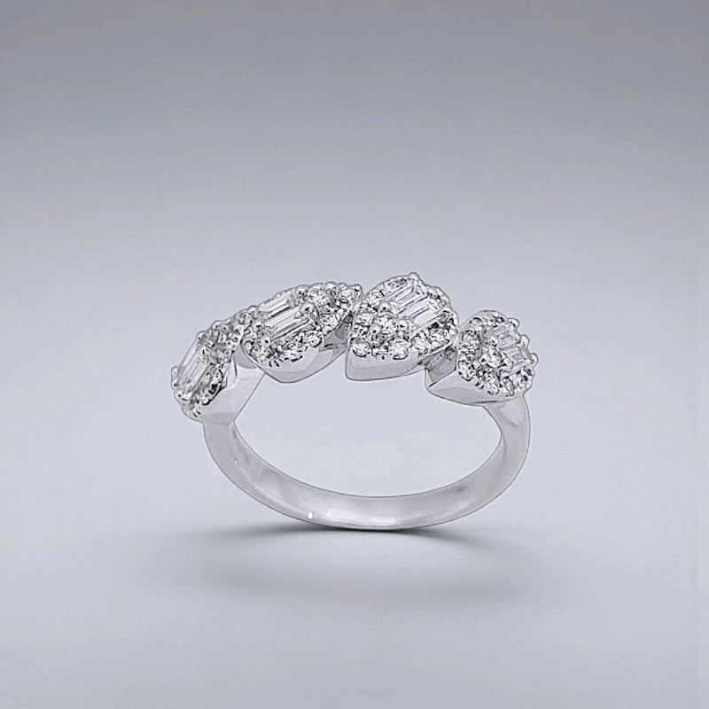 Tear Drop Diamond Ring 18K / Cincin Berlian Tear Drop 18K / Diamond Jewelry 374CB7700KVLS - HT