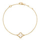 VOC Sweet Clover MOP Necklace / Bracelet 18K Gold Diamond Jewelry-436GBD1000LS-21GBD395RB-348KBD1000LS-387ABD1000LS-HT