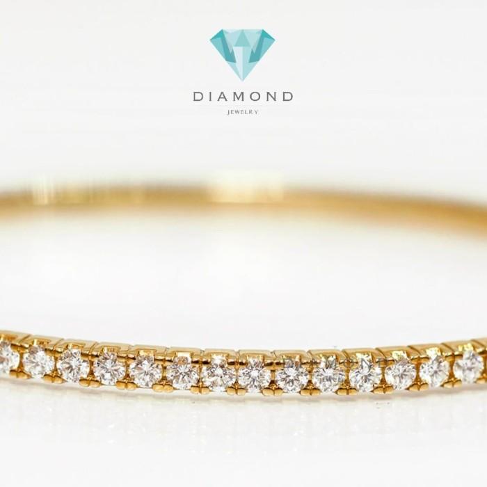 Diamond Bangle - Gelang Berlian - Diamond Jewelry - Rose Gold 03070444