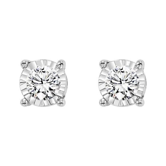Diamond earring solitaire Anting berlian white gold 18K Diamond Jewelr