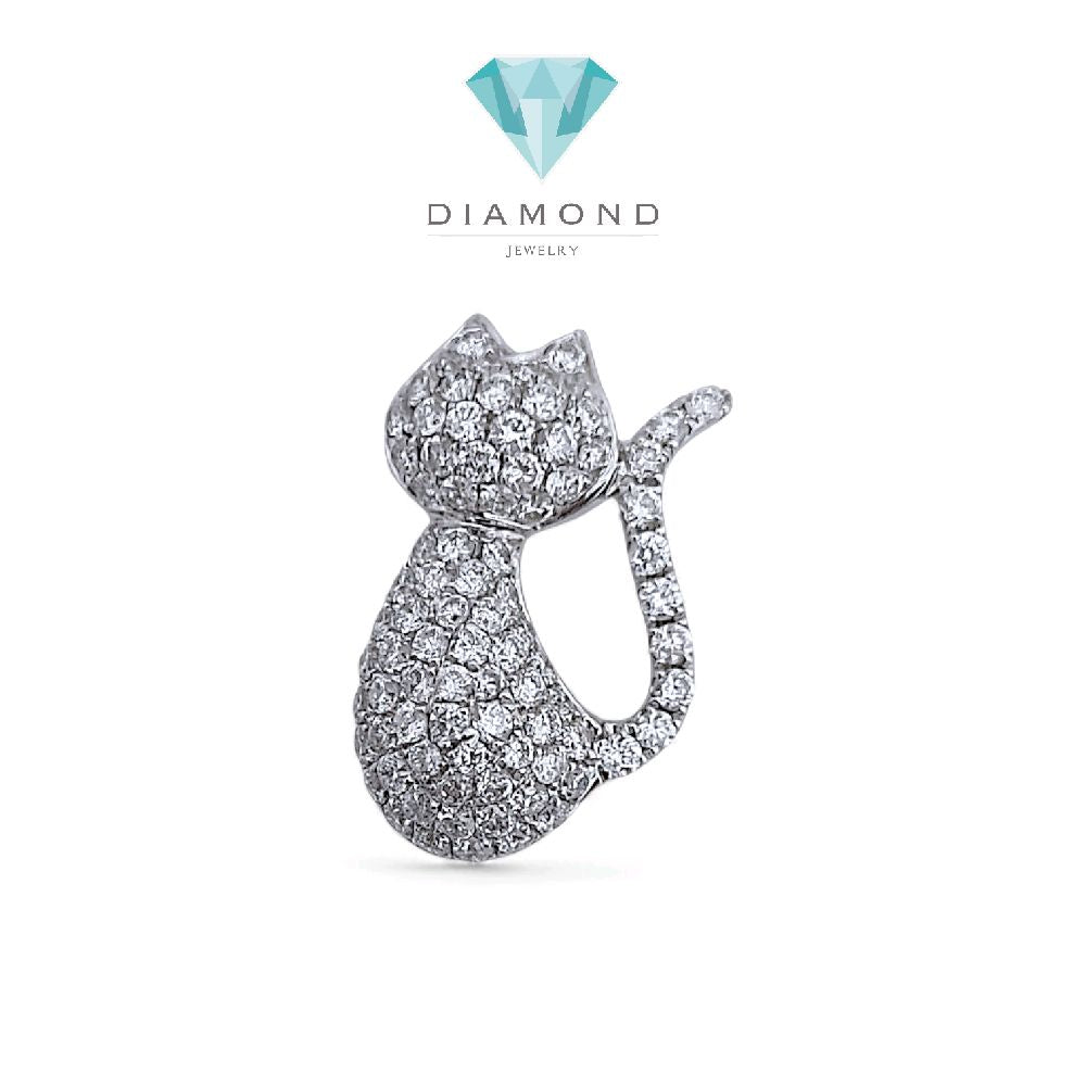 Cat Diamond Pendant 18K / Liontin Berlian Kucing 18K / Diamond Jewelry 7LBM1550WPLS - HT